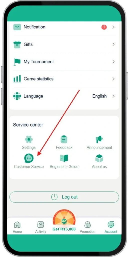 Click The Customer Service