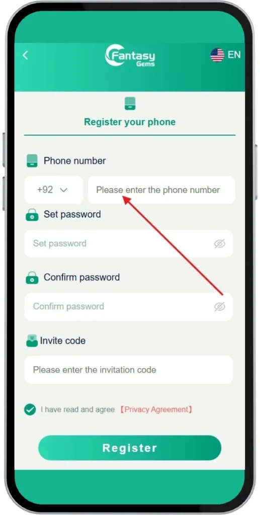 Enter The Phone Number